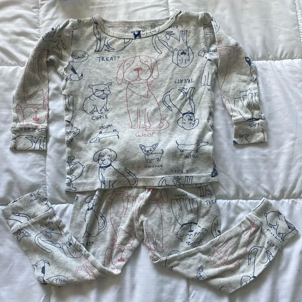 Charters- girls dog pajamas- 2 piece- size 24 months